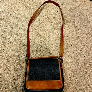 Classic Esprit purse - black with brown trim